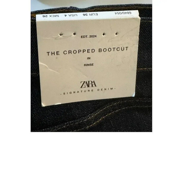 Zara Red Top and Dark Blue Boot Cut Jeans - Picture 4 of 8
